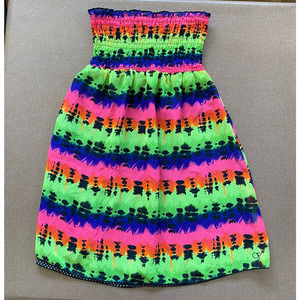 Ocean Pacific Strapless Tube Sun Dress Swim Cover Reversible